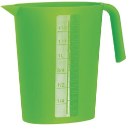 Juypal Schenkkan/waterkan - groen - 1,75 liter - kunststof - L22 x H20 cm - Schenkkannen