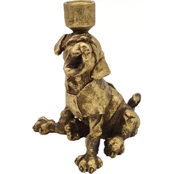 Kandelaar - Hond - Goud - 20cm