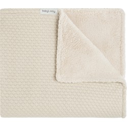 Baby's Only Gebreide ledikantdeken teddy - Baby deken Sky - Warm Linen