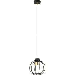 Industriële hanglamp Accardi Zwart