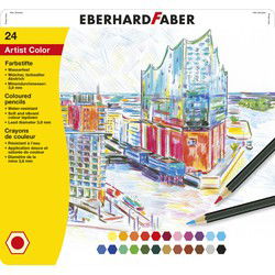 Eberhard Faber EF-516124 Kleurpotloden Metaaletui A 24 Stuks