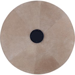 PTMD Wandpaneel Nabdia - 70x3x70 cm - Suede - Taupe