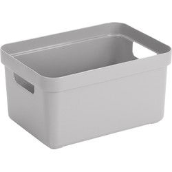 Sunware Opbergbox Sigma - kunststof - grijs - 5 liter - Opbergbox