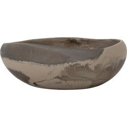 MUST Living Bowl Rafael Black/Brown small,±9xØ25 cm, black/brown swirled