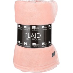 In The Mood Collection Famke Fleece Plaid - L180 x B130 cm - Perzik