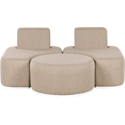Beliani FABRO - Loungeset-Beige-Polyester
