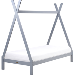 DEVAY - Kinderbed - Grijs - 90 x 200 cm - Grenenhout
