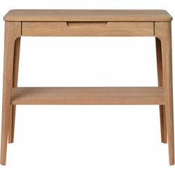 Bijzettafel 90cm Eikenhout - Naturel - Tafel Amalfi