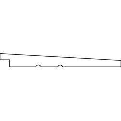 Zweeds rabat Eco Noord-Europees vuren zwart gespoten 1,1/2,2x19,5x510 cm Tuindeco