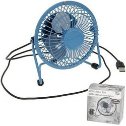 Usb ventilator blauw 15 cm - Ventilatoren
