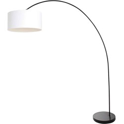 Moderne Vloerlamp Flare Wit