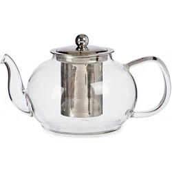 Glazen theepot 1100 ml met filter/infuser en handvat - Theepotten