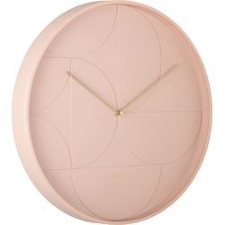 Wandklok Echelon Circular - Roze - Ø40cm