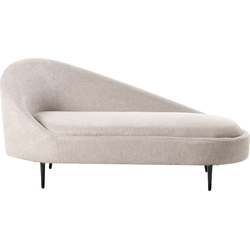 Beliani VALREAS - Chaise longue-Beige-Polyester