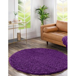 Candy Shaggy Rond vloerkleed