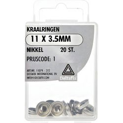 Kraalring 11x3,5mm nikkel 20st