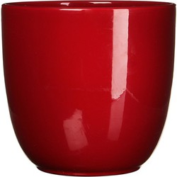 5 stuks - Bloempot Pot rond es/7 tusca 7.5 x 8.5 cm d.rood Mica - Mica Decorations