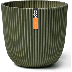Pot bol groove 13x12 cm grass green - Capi Europe