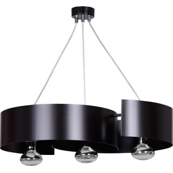 moderne hanglamp Rizzo Zwart 3-lichts