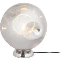 Tafellamp Blown - Rond Glas Chroom - Ø33x29cm