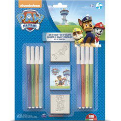 Paw Patrol Kleur- en Stempelset 11-delig