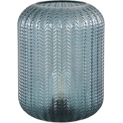 PTMD Larson Tafellamp LED - H23 x Ø17,5 cm - Glas - Turquoise