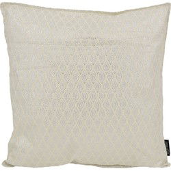 Hila Silver / White | 45 x 45 cm | Kussenhoes | Polyester