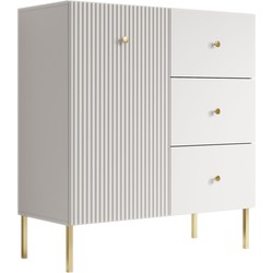 Meubella Dressoir Vermont - Wit - 90 cm