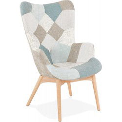 DAMIAN lounge vleugelfauteuil 67x65x93 cm Veelkleurig