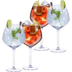 Gin Tonic cocktailglazen - 12x stuks - 730 ml - voor Aperol Spritz - Cocktailglazen