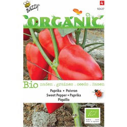 5 stuks - Organic Paprika Piquillo rood (Skal 14725)