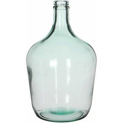 Mica Decorations Vaas Diego - smalle hals - gerecycled glas - 32 cm - Vazen