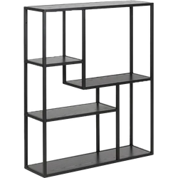 Vic houten wandkast zwart - 75 x 91 cm