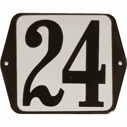 Huisnummer standaard nummer 24