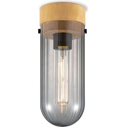 Home sweet home plafondlamp Capri klein - hout/glas