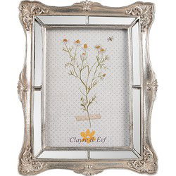 Clayre & Eef Fotolijst Zilverkleurig Polyresin