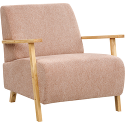 Beliani LESJA - Fauteuil-Roze-Polyester