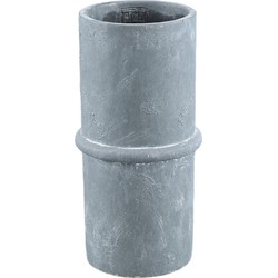 PTMD Werix Bloempot - 15 x 15 x 30 cm - Cement - Zwart