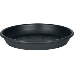 Juypal Plantenschotel - zwart - kunststof - Dia 15 cm - onderschotel/opvangschaal - Plantenpotten