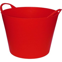 Rode flexibele opbergmand/emmer 42 liter - Wasmanden