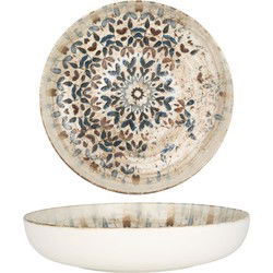 Rinart Diepbord - Aztec - Porselein - 26 cm (2000cc) - set van 6