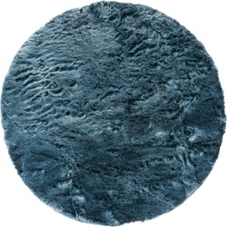 Vloerkleed Donsie Blue Rond ø160 cm