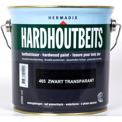 Hardhoutbeits 465 zwart transparant 2500 ml - Hermadix
