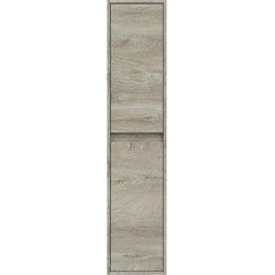 Hangende kolomkast met 2 deuren, H140 cm