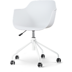 Nout-Puk bureaustoel wit - wit onderstel