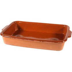 Ovenschaal - Pamplona - 3 liter - terracotta - tapas serveerschaal - Ovenschalen