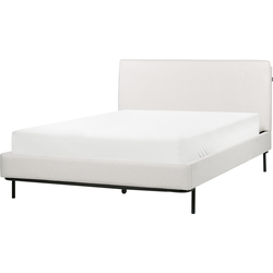 Beliani CORIO - Tweepersoonsbed-Grijs-Polyester