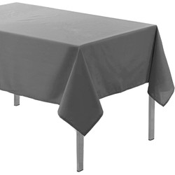 Tafelkleed Grijs - polyester - 140 x 200 cm - eettafel tafelkleden - Tafellakens