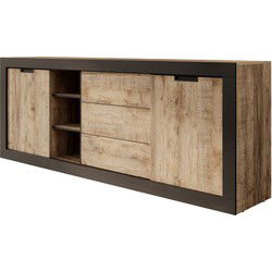 Meubella - Dressoir Trinidad - Eiken - 220 cm