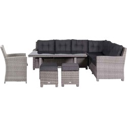 Garden Impressions Jaru lounge dining set 6-delig rechts - luxe kussens